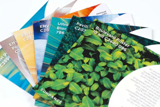 Promote your events with the durable and eco-friendly Boulevard Poster. Engineered to withstand outdoor elements while maintaining vibrant colors, it’s great for public displays. 🌦️🌳

Want to see it up close? Request your sample kit today! 

#BigImpactSmallFootprint #SustainablePrinting #BoulevardPoster