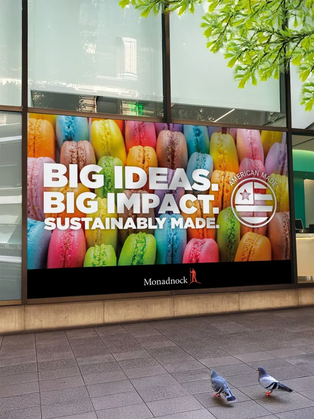 No offshoring, no plastic. 

Monadnock delivers Wide Format substrates you can trust—on spec, and made right here.

🇺🇸 U.S. manufacturing and reliable lead times.

📘 Request your Wide Format binder today - link in bio. 

#MadeInUSA #WideFormat #SustainableSignage #PlasticFreeSignage #EcoDisplay #Unplastic #SpecSustainable