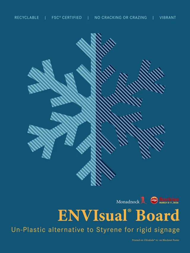 Blaze a new trail beyond plastic. 

ENVIsual® Board is a renewable, fiber-based rigid board designed for retail and hospitality graphics, POP displays, and signage.  HP Indigo-optimized and PVC-free, it checks every box: strength, print quality, and recyclability.

Explore the possibilities at @mydscoop Edge Rockies.

 📍 Check it out at Booth 778 from March 8-10.

#Dscoop #DscoopEdge #DscoopEdgeRockies #DscoopEdge2026